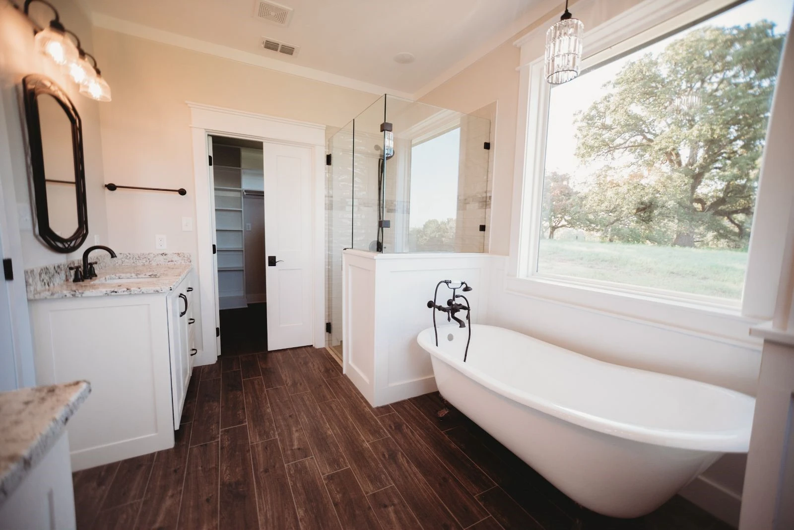 Masterbath floor is American Olean Creekwood